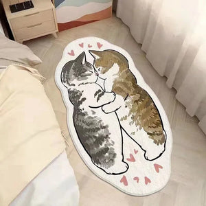 Kawaii Cat Non-slip Rug (25 Style) Size S-L