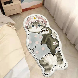 Kawaii Cat Non-slip Rug (25 Style) Size S-L