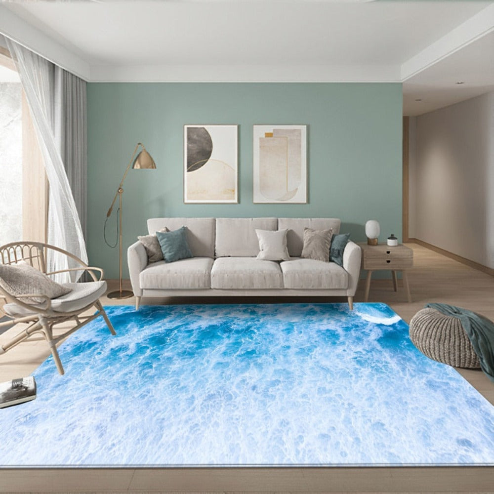 3D Waves Beach Carpet Rug Mat (7 Style) 40CM-160CM