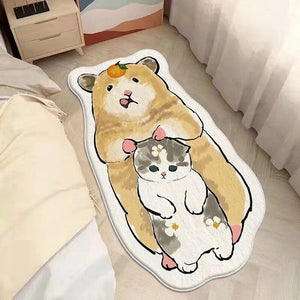 Kawaii Cat Non-slip Rug (25 Style) Size S-L