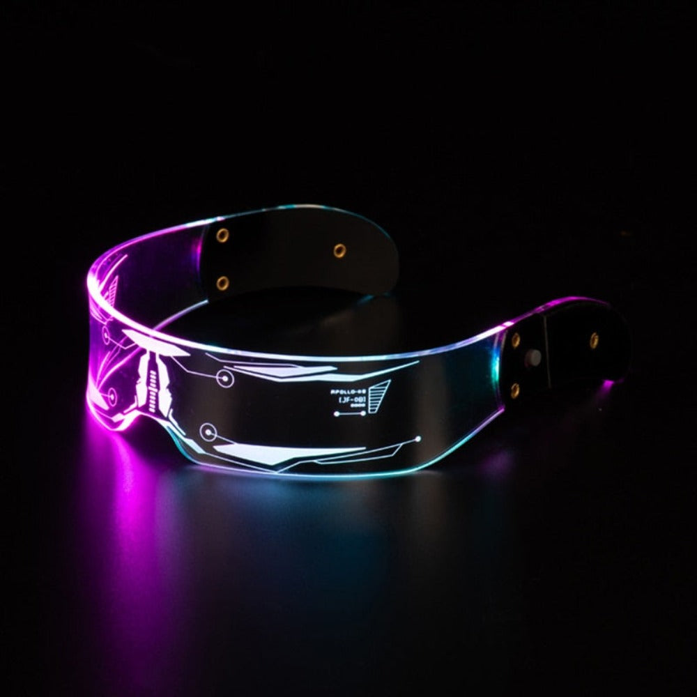 LED Visor Cyberpunk Glasses (4 Style)