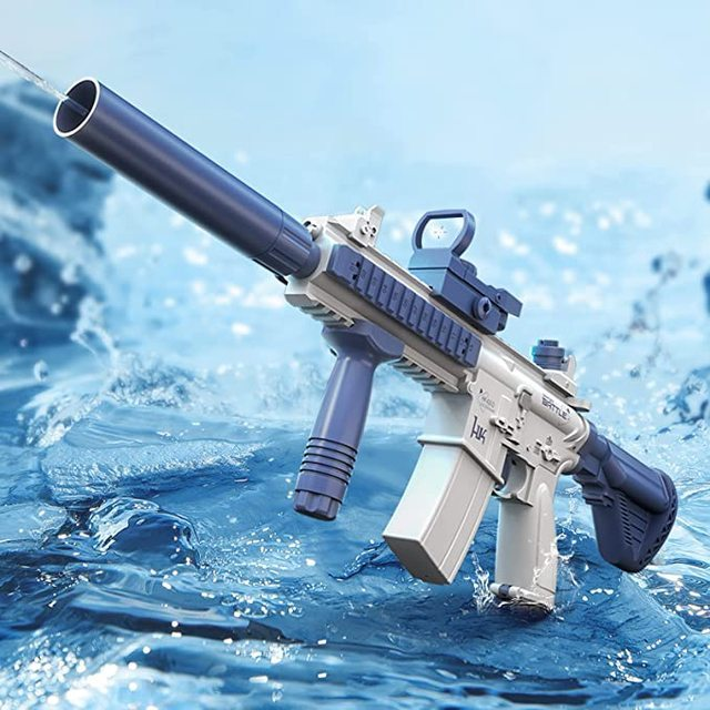 Automatic Water Squirt Gun (2 Options) Rifle or Handgun w/Rechargeable Battery