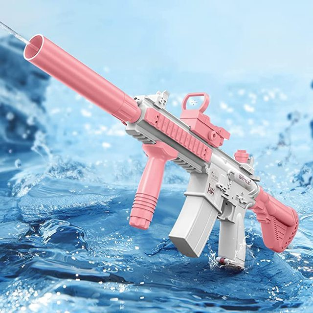 Automatic Water Squirt Gun (2 Options) Rifle or Handgun w/Rechargeable Battery