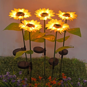 Sunflower Outdoor Solar Lamp (1-8 Pieces)