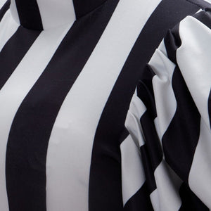 White Stripes Bodysuit Beetlejuice Costume (Size XS-3XL)