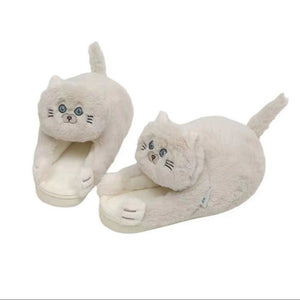 Fur Funny Cat Shoe Fuzzy Slippers (2 Styles) 8 Sizes