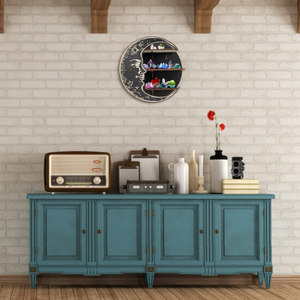 Wooden Moon Shelves Hanging Wall Storage Rack (4 Colors)