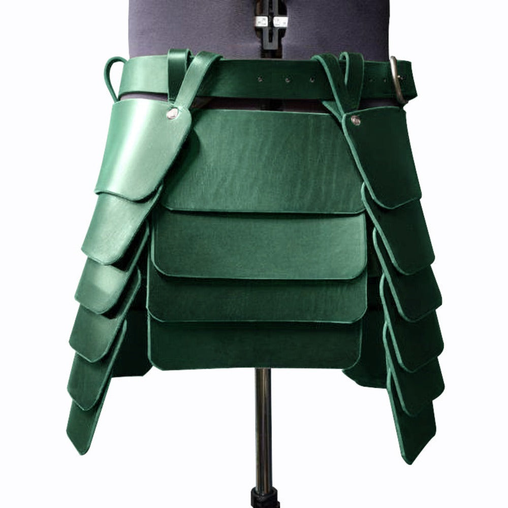 Medieval Viking Warrior Tasset Belt Skirt Green (4 Colors) Best Gift Shoppers