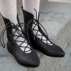 Medieval Renaissance Fairy Leather Boots (2 Colors) 10 Sizes