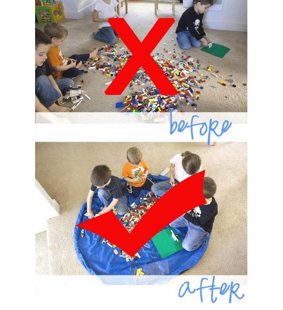 XL Giant Play Mat Storage Bag for Building Blocks Display (3 Colors)
