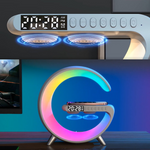 Multifunctional Wireless Charger Speaker RGB Light Alarm Clock Lamp