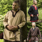 Viking Renaissance Pirate Long Sleeve Shirt (5 Colors) S - 5XL