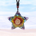 Orgonite Star Chakra Energy Meditation Necklace