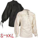 Viking Medieval Knight Warrior Pirate Long Sleeve  (2 Colors) S-5XL