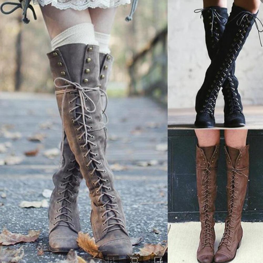 Viking Renaissance Medieval Women Boots (3 Colors)