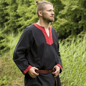 Viking Renaissance Pirate Long Sleeve Shirt (5 Colors) S - 5XL