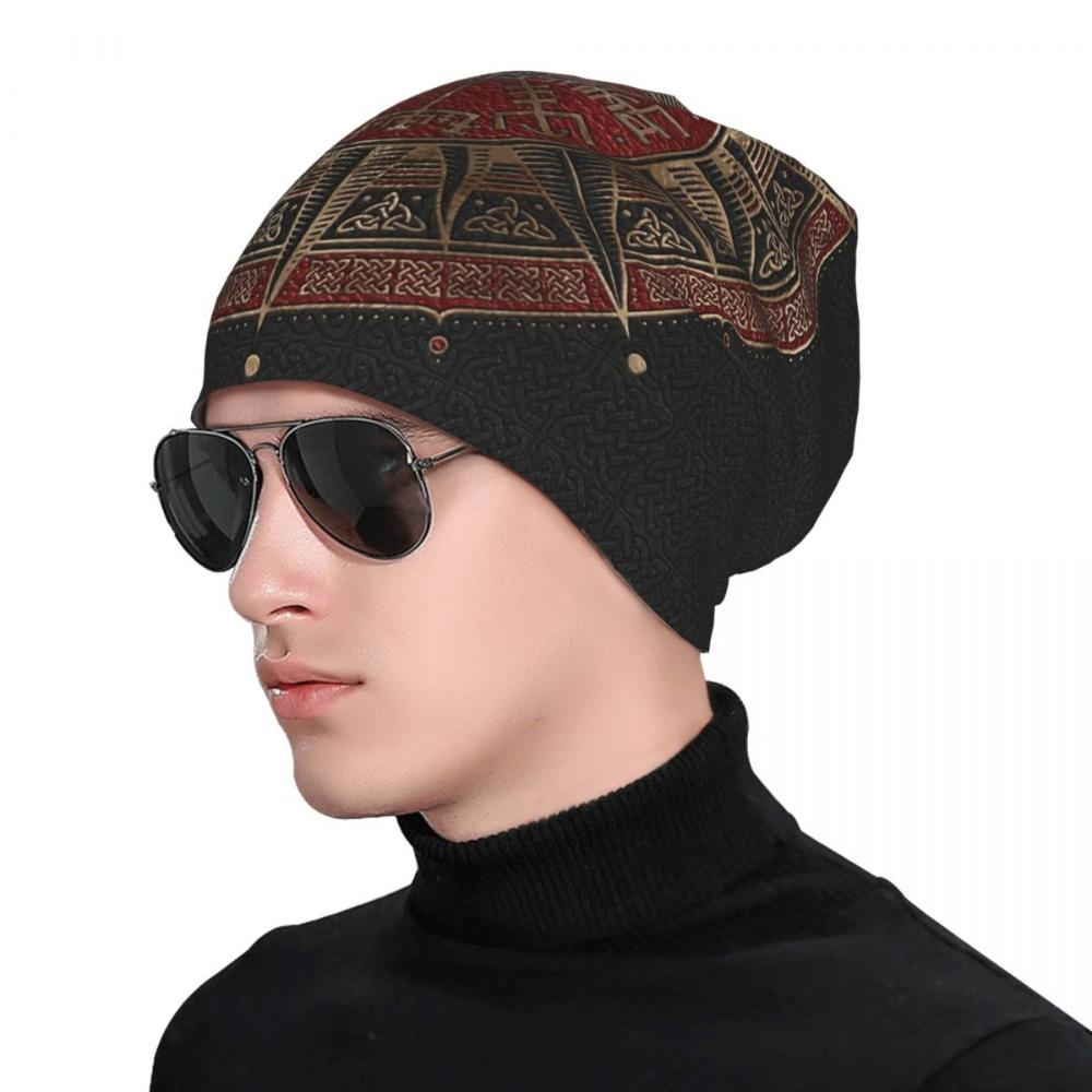Viking Beanie Hat Tree Of Triquetra Skull Cap (6 Styles)