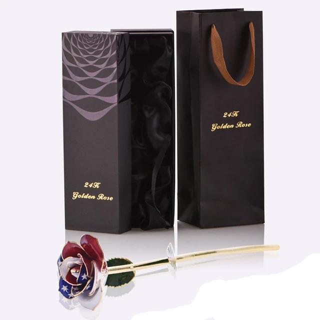Preserved 24k Gold Long Stem Immortal Rose (16 Colors)