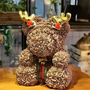 Enchanted Forever Rose Teddy Bear Reindeer Plaid (29 Designs)