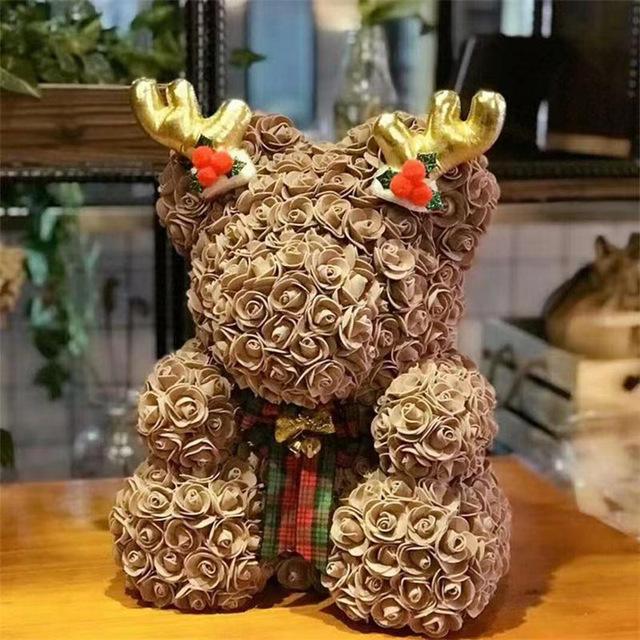 Enchanted Forever Rose Teddy Bear Reindeer Plaid (29 Designs)