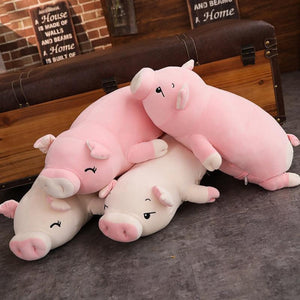 Sleepy Piggy Pig Pillow Plush 3D Stuffed Animal (4 Styles 4 Sizes)
