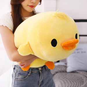 Duck Pillow Plush 3D Stuffed Animal (Yellow or Blue) 40 or 50cm