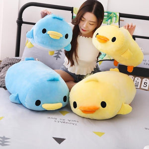 Duck Pillow Plush 3D Stuffed Animal (Yellow or Blue) 40 or 50cm