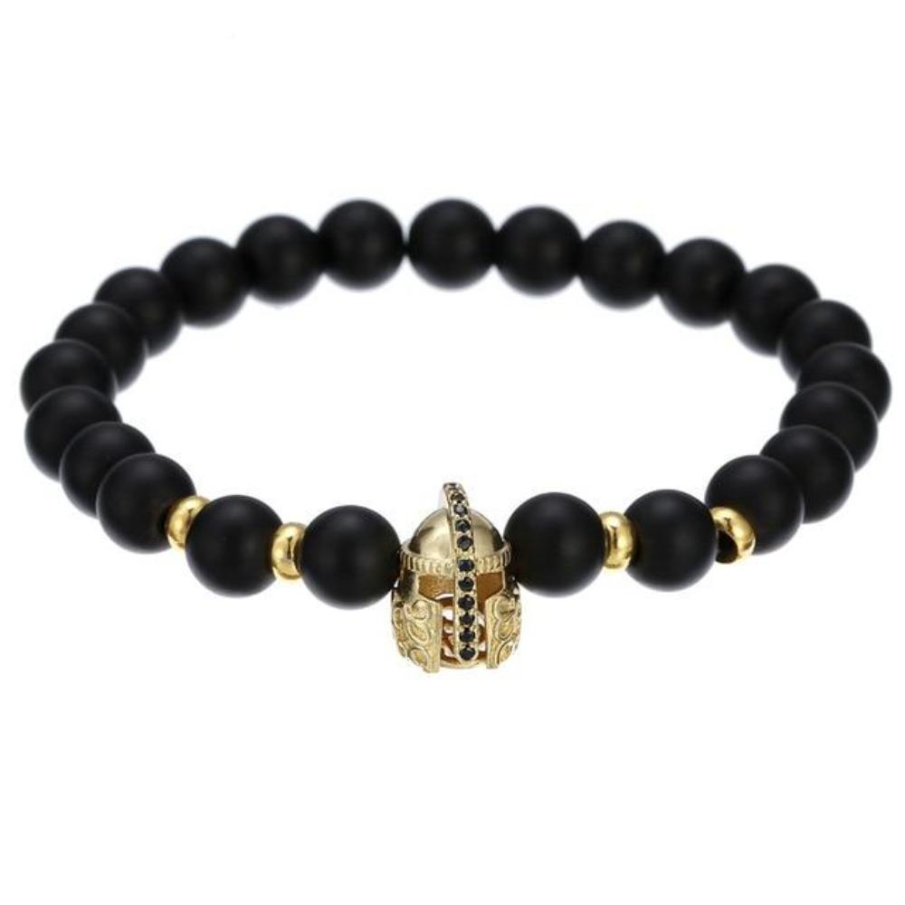 Skull, Knight or Crown King Bling Royal Ice Bead Unisex Bracelet (16 Designs) S-L