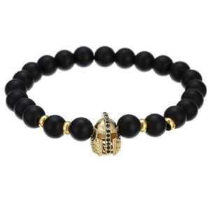 Skull, Knight or Crown King Bling Royal Ice Bead Unisex Bracelet (16 Designs) S-L