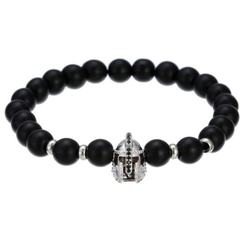 Skull, Knight or Crown King Bling Royal Ice Bead Unisex Bracelet (16 Designs) S-L