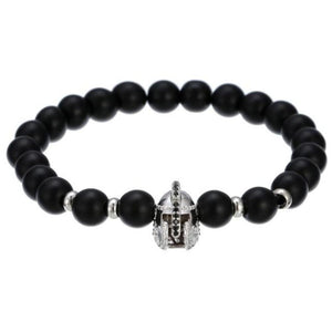 Skull, Knight or Crown King Bling Royal Ice Bead Unisex Bracelet (16 Designs) S-L