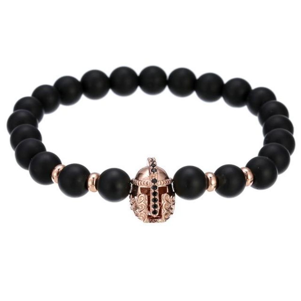 Skull, Knight or Crown King Bling Royal Ice Bead Unisex Bracelet (16 Designs) S-L