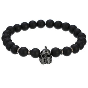 Skull, Knight or Crown King Bling Royal Ice Bead Unisex Bracelet (16 Designs) S-L