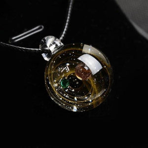 Galaxy Drop Glass Space Pendant Necklace (22 Designs)
