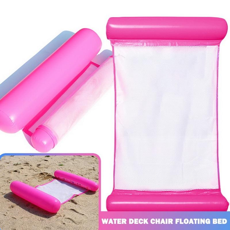 Inflatable Floating Swimming Hammock (13 Colors) Air Pump Included
