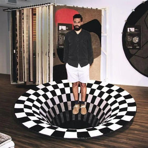 3D Vortex Portal Carpet Optical Illusion (5 Sizes)