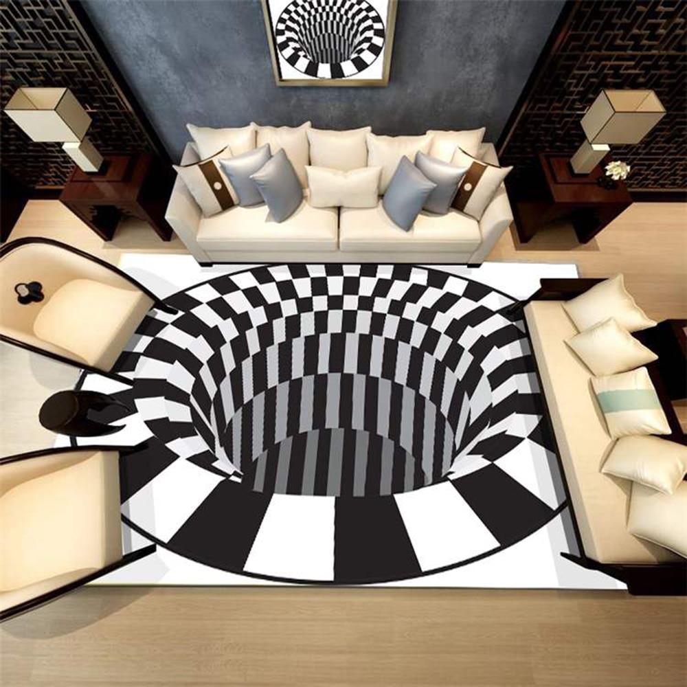 3D Vortex Portal Carpet Optical Illusion (5 Sizes)