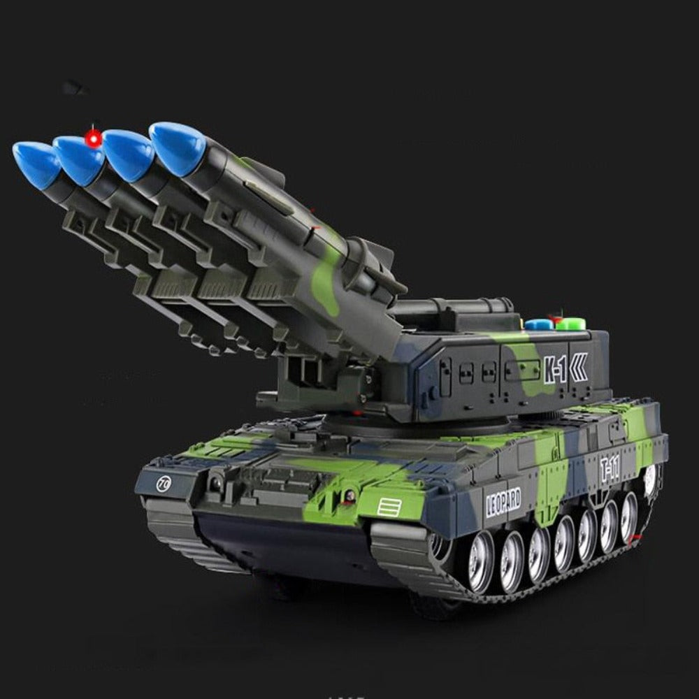 Armored Missile Military Como Tank (2 Colors) w/Battery