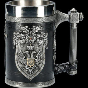 Viking 3D Warrior Skull Eagle Winged Sword Beer Mug Stein Tankard (3 Styles)