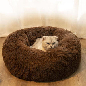 Dog Bed Plush Cat Mat Round Cushion (20 Colors) 8 Sizes