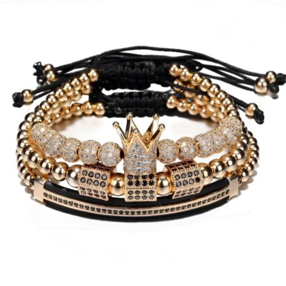 King Bling Royal Ice Bracelet 3PCS Set (4 Colors)