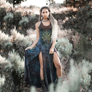 Renaissance Viking Tribe Sleeveless Dress (3 Colors) S - 5XL