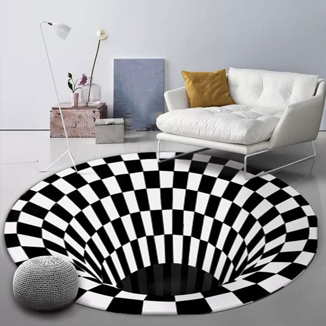3D Vortex Portal Carpet Optical Illusion (5 Sizes)
