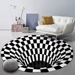 3D Vortex Portal Carpet Optical Illusion (5 Sizes)