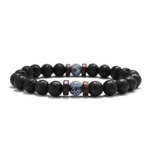 Tibetan Lava Stone Wooden Bead Wrist Chain Buddha Bracelet (13 Designs)