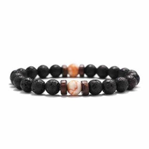 Tibetan Lava Stone Wooden Bead Wrist Chain Buddha Bracelet (13 Designs)