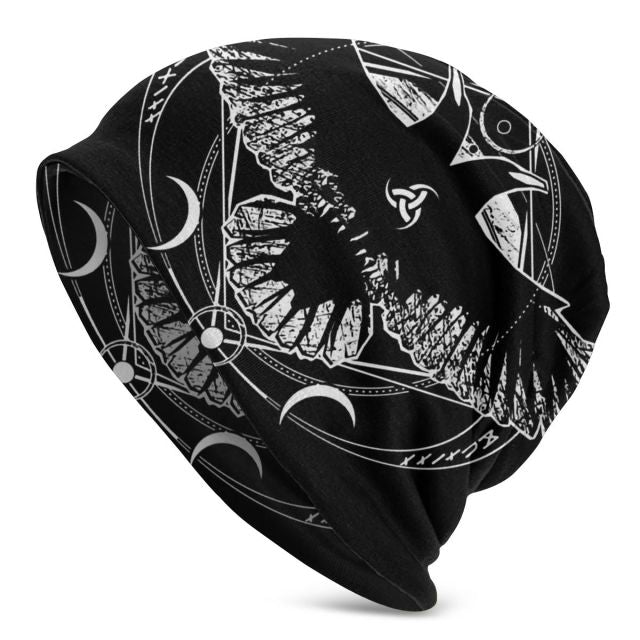 Viking Beanie Hat Tree Of With Triquetra And Futhark Skull Cap (25 Designs)