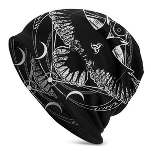 Viking Beanie Hat Tree Of With Triquetra And Futhark Skull Cap (25 Designs)