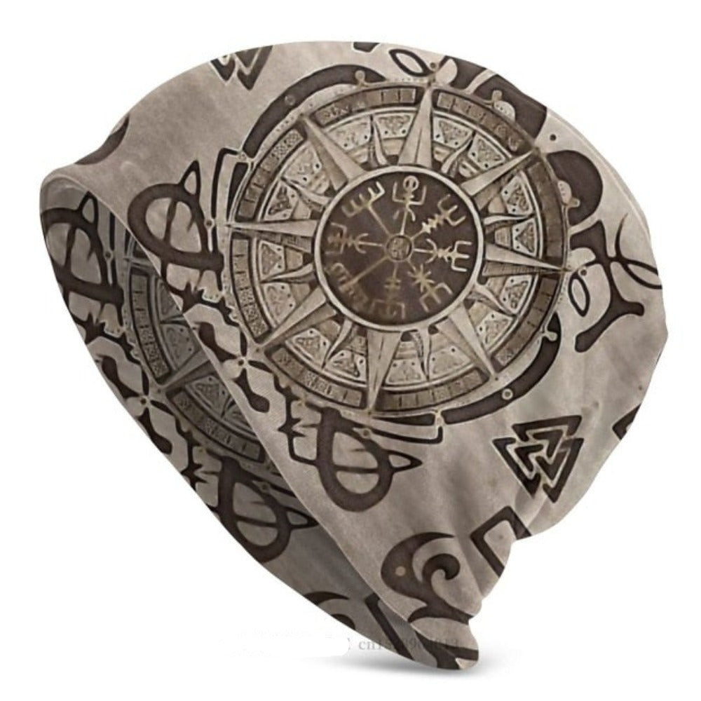 Viking Beanie Hat Tree Of With Triquetra And Futhark Skull Cap (25 Designs)