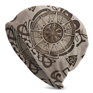 Viking Beanie Hat Tree Of With Triquetra And Futhark Skull Cap (25 Designs)